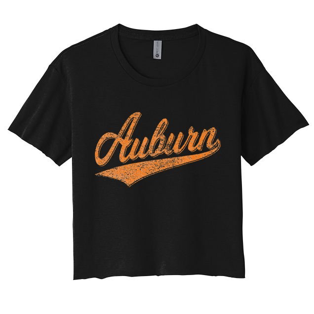 AUBURN ALABAMA FLAG CLASSIC VINTAGE SPORTS SCRIPT JERSEY Crop Top