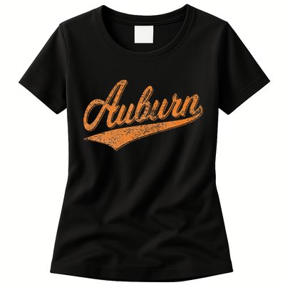 AUBURN ALABAMA FLAG CLASSIC VINTAGE SPORTS SCRIPT JERSEY Womens T-Shirt
