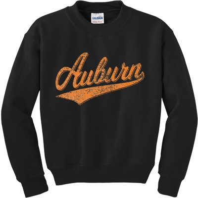 AUBURN ALABAMA FLAG CLASSIC VINTAGE SPORTS SCRIPT JERSEY Kids Sweatshirt