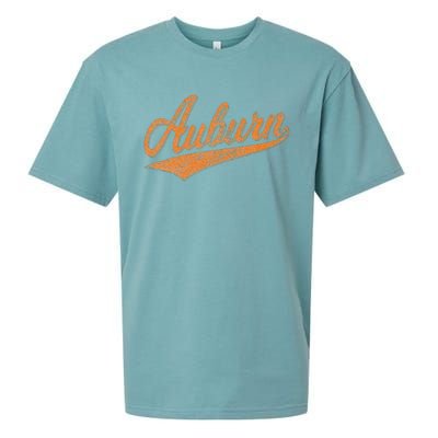 AUBURN ALABAMA FLAG CLASSIC VINTAGE SPORTS SCRIPT JERSEY Sueded Cloud Jersey T-Shirt