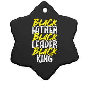 African American Family Dope Black Father Black Leader Lover Gift Ceramic Star Ornament