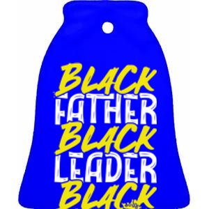 African American Family Dope Black Father Black Leader Lover Gift Ceramic Bell Ornament