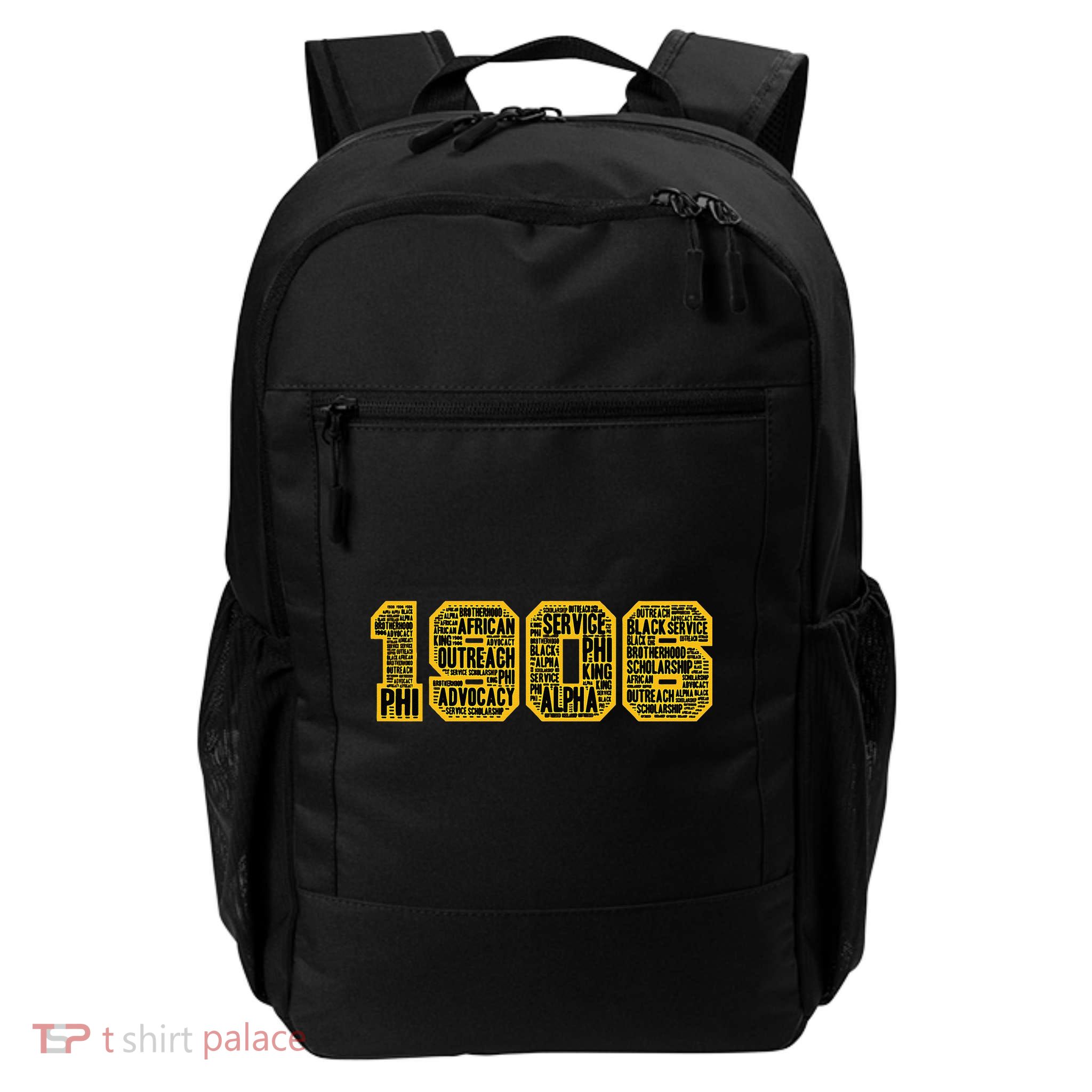 Alpha African Fraternity Hand Sign 1906 Words Daily Commute Backpack