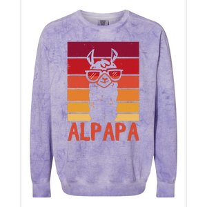 ALPAPA Alpaca Fan Llama Fan Lover Fathers Day Colorblast Crewneck Sweatshirt