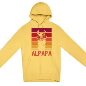 ALPAPA Alpaca Fan Llama Fan Lover Fathers Day Premium Pullover Hoodie