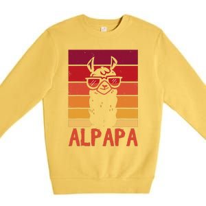 ALPAPA Alpaca Fan Llama Fan Lover Fathers Day Premium Crewneck Sweatshirt