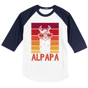 ALPAPA Alpaca Fan Llama Fan Lover Fathers Day Baseball Sleeve Shirt