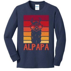 ALPAPA Alpaca Fan Llama Fan Lover Fathers Day Kids Long Sleeve Shirt