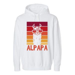 ALPAPA Alpaca Fan Llama Fan Lover Fathers Day Garment-Dyed Fleece Hoodie