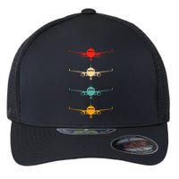 Aviation Airplane Flying Airline Funny Vintage Pilot Flexfit Unipanel Trucker Cap