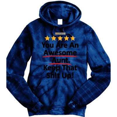 Awesome Aunt Funny Auntie Gift Idea Tie Dye Hoodie