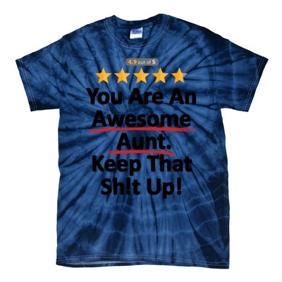 Awesome Aunt Funny Auntie Gift Idea Tie-Dye T-Shirt