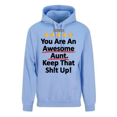 Awesome Aunt Funny Auntie Gift Idea Unisex Surf Hoodie