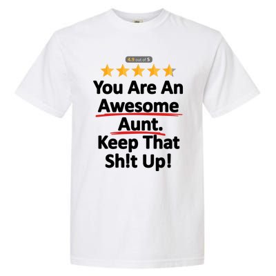 Awesome Aunt Funny Auntie Gift Idea Garment-Dyed Heavyweight T-Shirt