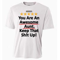 Awesome Aunt Funny Auntie Gift Idea Cooling Performance Crew T-Shirt