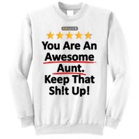 Awesome Aunt Funny Auntie Gift Idea Sweatshirt