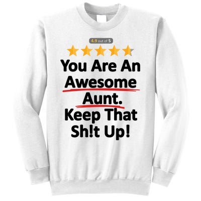 Awesome Aunt Funny Auntie Gift Idea Sweatshirt