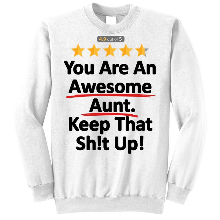 Awesome Aunt Funny Auntie Gift Idea Sweatshirt