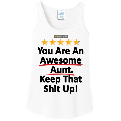 Awesome Aunt Funny Auntie Gift Idea Ladies Essential Tank