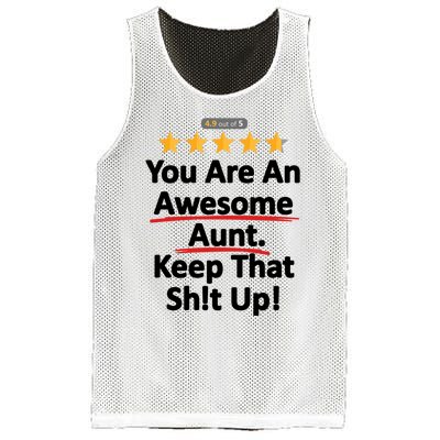 Awesome Aunt Funny Auntie Gift Idea Mesh Reversible Basketball Jersey Tank