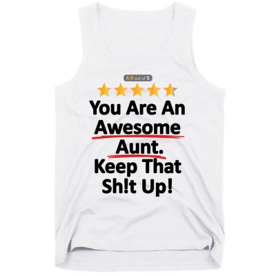 Awesome Aunt Funny Auntie Gift Idea Tank Top