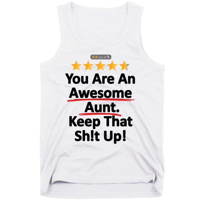 Awesome Aunt Funny Auntie Gift Idea Tank Top