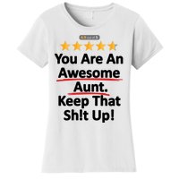 Awesome Aunt Funny Auntie Gift Idea Women's T-Shirt