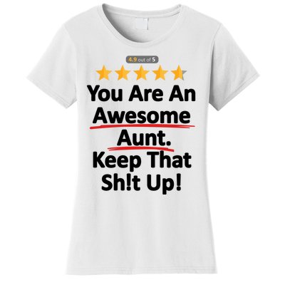 Awesome Aunt Funny Auntie Gift Idea Women's T-Shirt