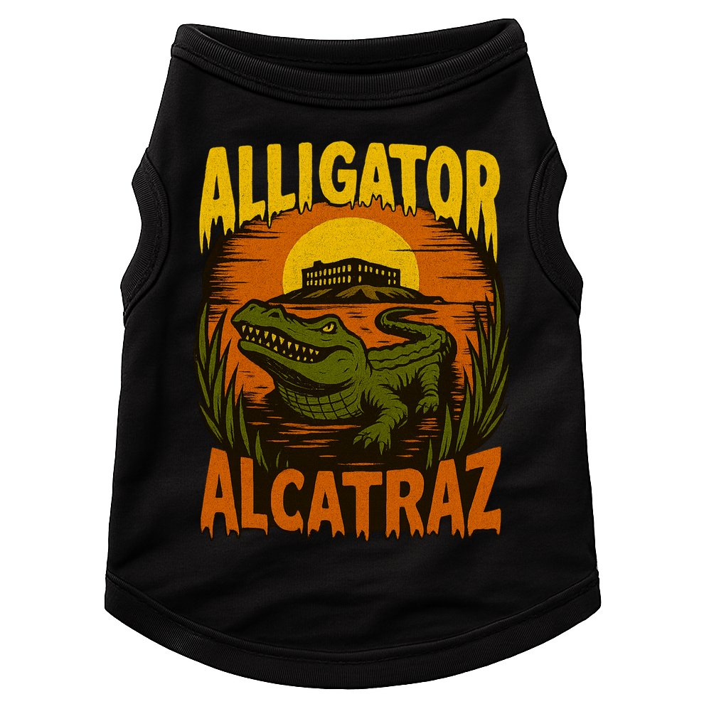 Alligator Alcatraz Funny Meme Gator  Doggie Tank