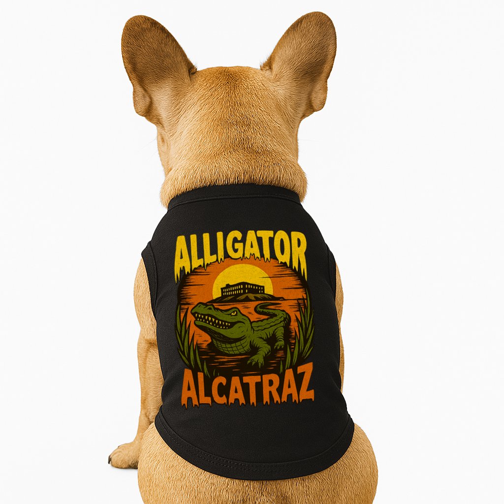 Alligator Alcatraz Funny Meme Gator  Doggie Tank