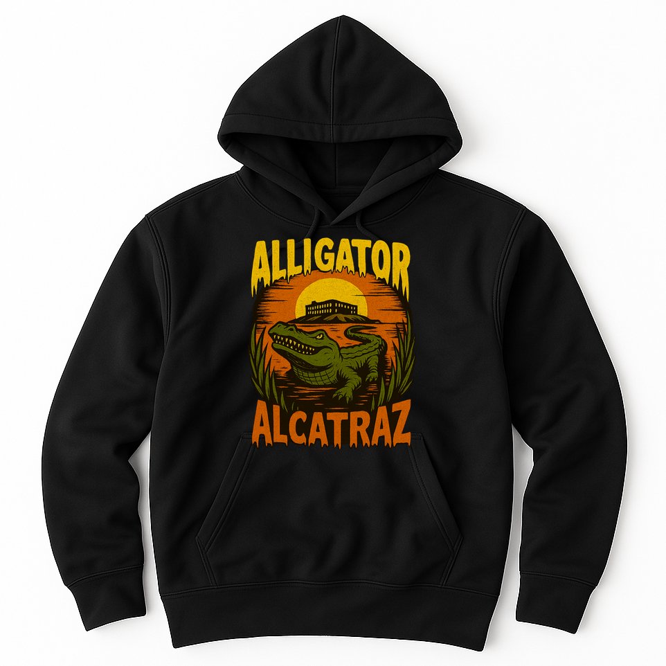 Alligator Alcatraz Funny Meme Gator  Hoodie