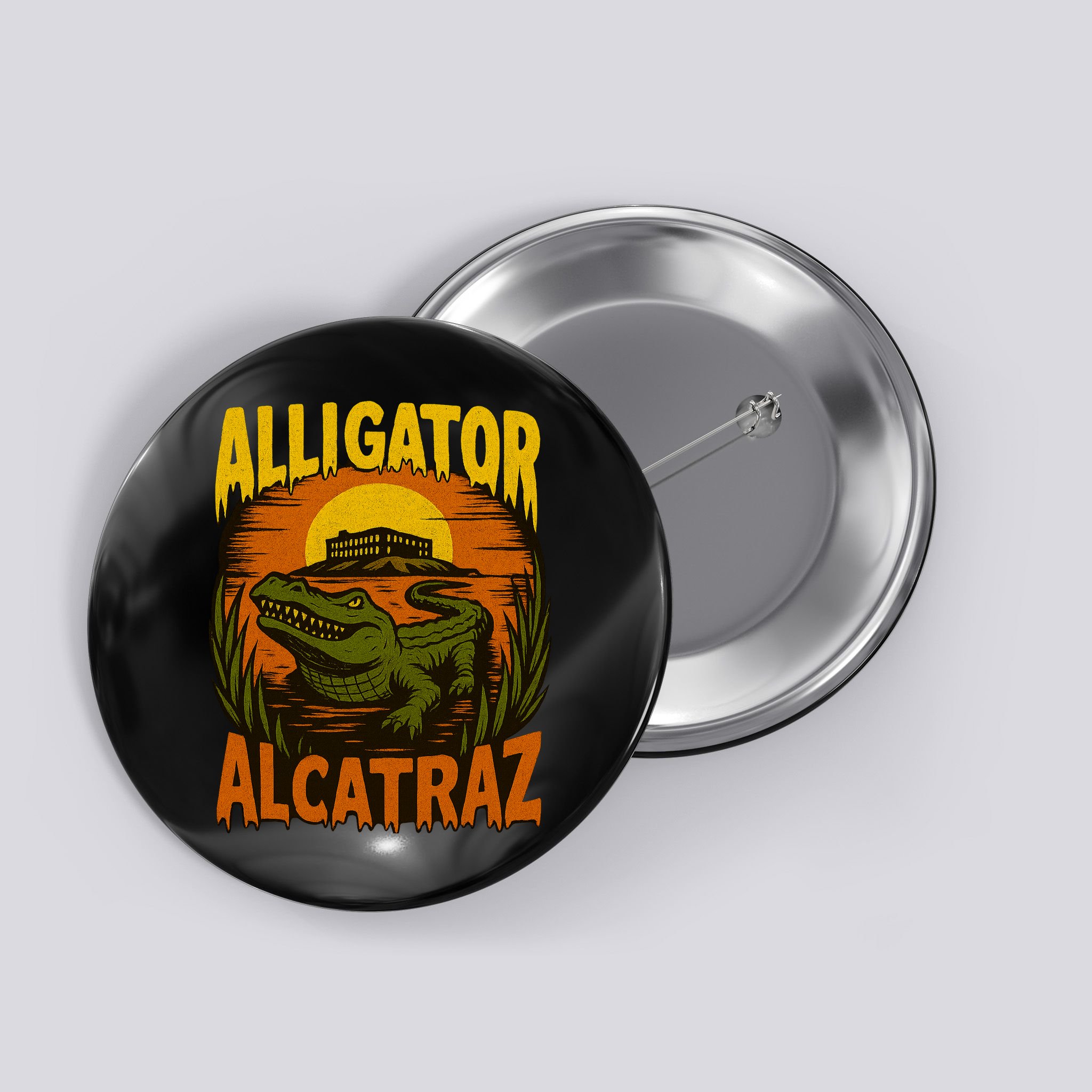 Alligator Alcatraz Funny Meme Gator  Button