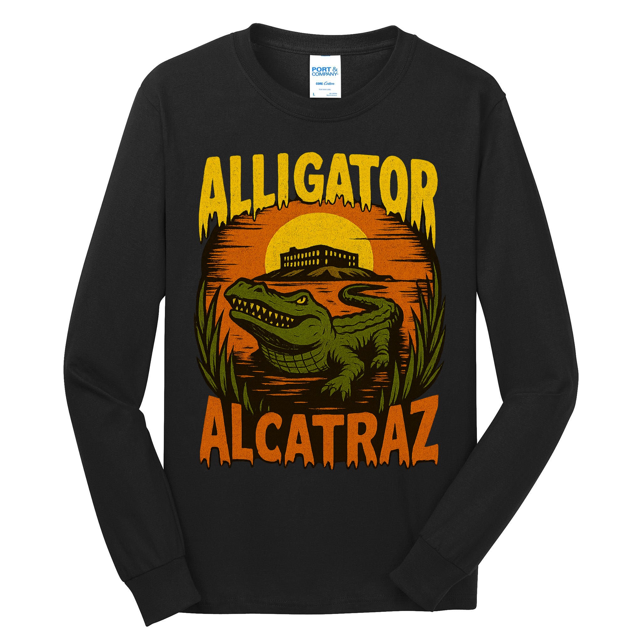 Alligator Alcatraz Funny Meme Gator  Tall Long Sleeve T-Shirt