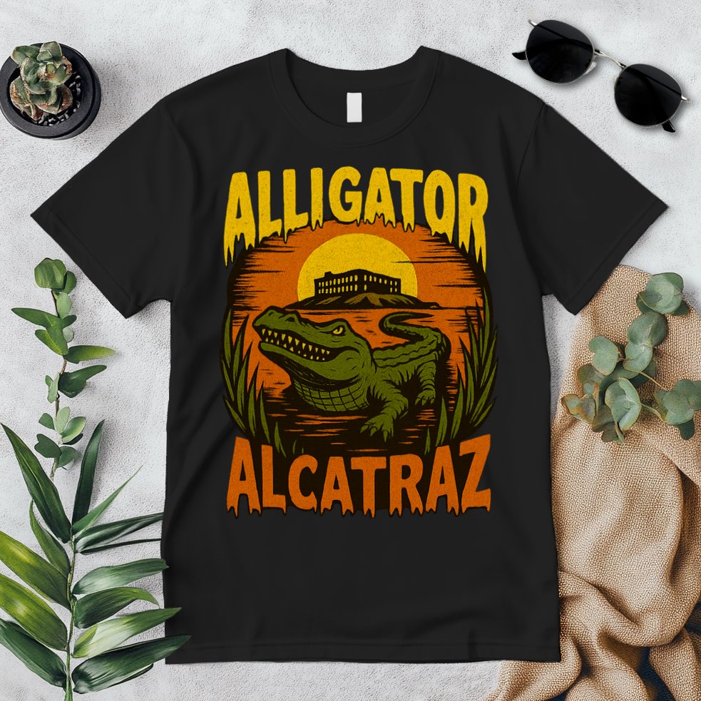 Alligator Alcatraz Funny Meme Gator  Premium T-Shirt