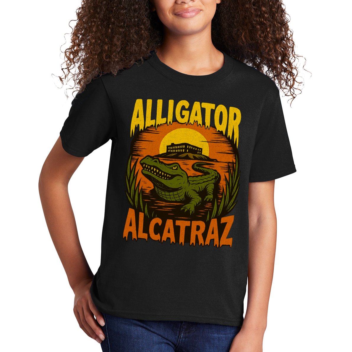 Alligator Alcatraz Funny Meme Gator  Kids T-Shirt