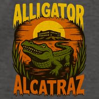 Alligator Alcatraz Funny Meme Gator  Vector Backpack