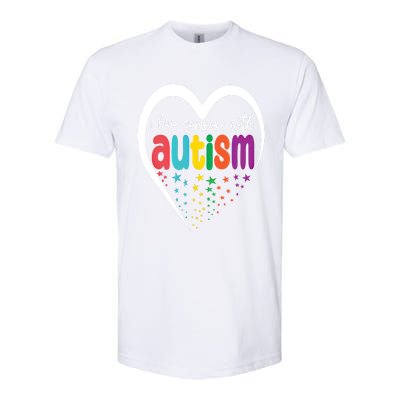 Autism Awareness Funny Gift I Love Someone With Autism Funny Gift Softstyle CVC T-Shirt