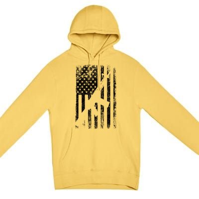 AR15 American Flag Premium Pullover Hoodie