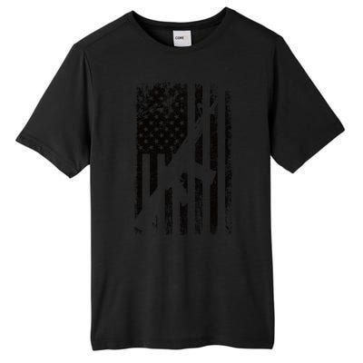 AR15 American Flag Tall Fusion ChromaSoft Performance T-Shirt