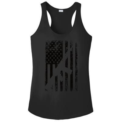 AR15 American Flag Ladies PosiCharge Competitor Racerback Tank