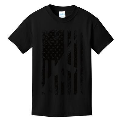 AR15 American Flag Kids T-Shirt