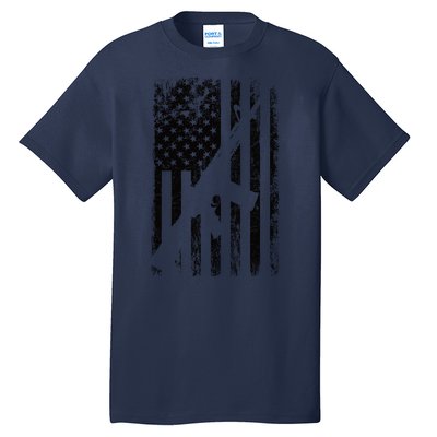 AR15 American Flag Tall T-Shirt