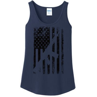 AR15 American Flag Ladies Essential Tank