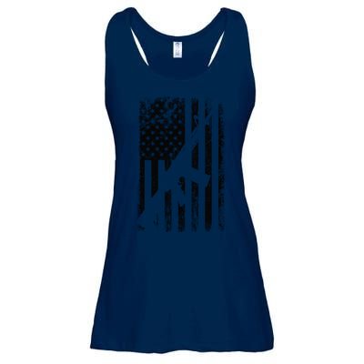 AR15 American Flag Ladies Essential Flowy Tank