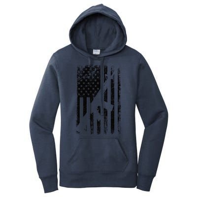 AR15 American Flag Women's Pullover Hoodie