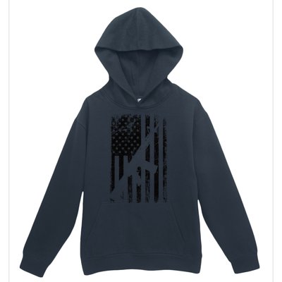 AR15 American Flag Urban Pullover Hoodie