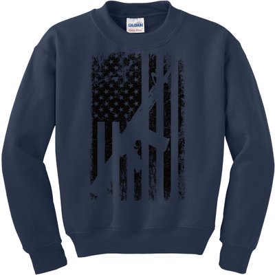 AR15 American Flag Kids Sweatshirt