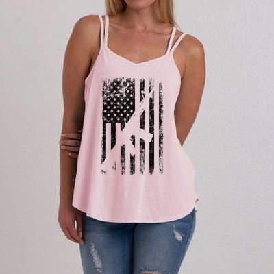 AR15 American Flag Women's Strappy Tank