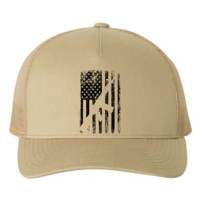 AR15 American Flag Yupoong Adult 5-Panel Trucker Hat