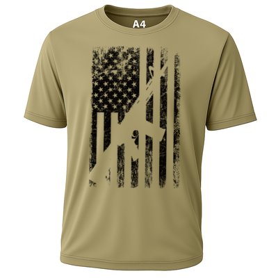 AR15 American Flag Performance Shirt